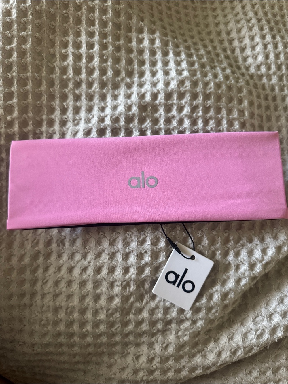 ALO Yoga Pink Hair Accessory Box with Branded Tag